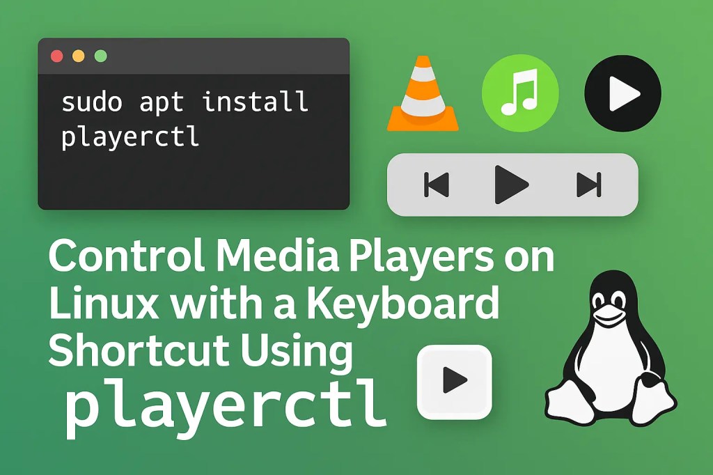 Stop/Start Music on Linux with a Keyboard Shortcut Using&nbsp;playerctl